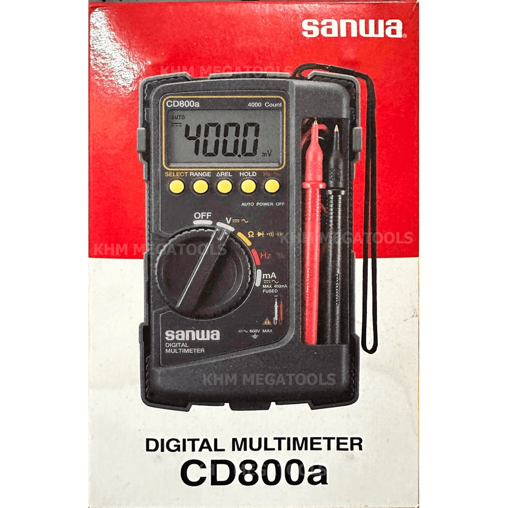Sanwa CD800A Digital Multi Tester - KHM Megatools Corp. Sanwa CD800A Digital Multi Tester - KHM Megatools Corp.